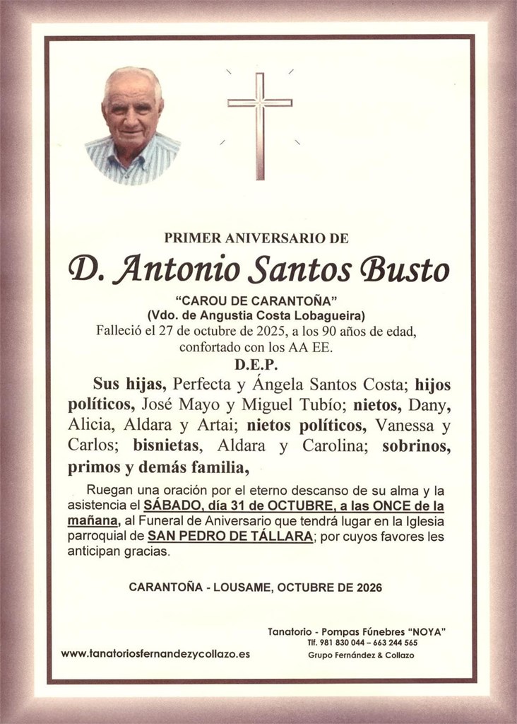ANIVERSARIO_D. ANTONIO SANTOS BUSTO