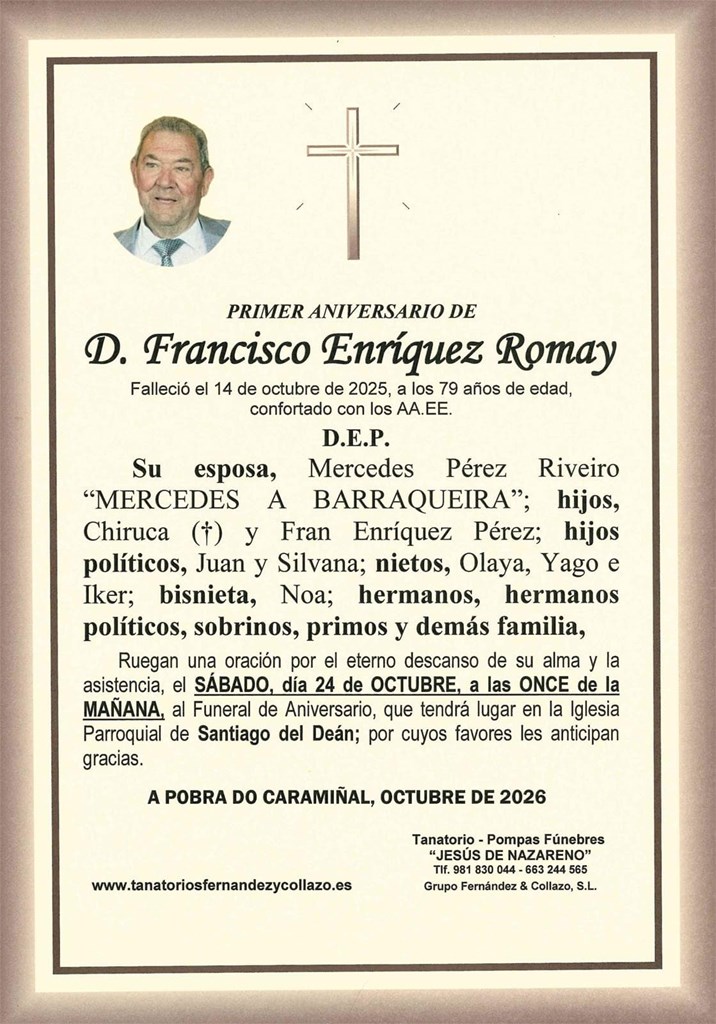 ANIVERSARIO_D. FRANCISCO ENRÍQUEZ ROMAY