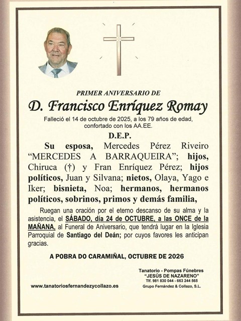 ANIVERSARIO_D. FRANCISCO ENRÍQUEZ ROMAY