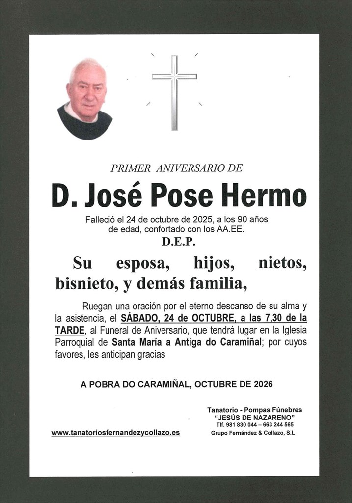 ANIVERSARIO_D. JOSÉ POSE HERMO