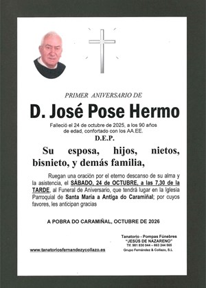 ANIVERSARIO_D. JOSÉ POSE HERMO