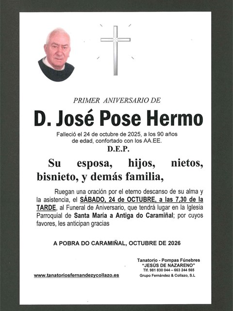 ANIVERSARIO_D. JOSÉ POSE HERMO