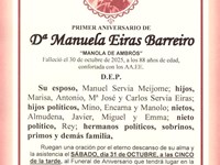 ANIVERSARIO_Dª MANUELA EIRAS BARREIRO
