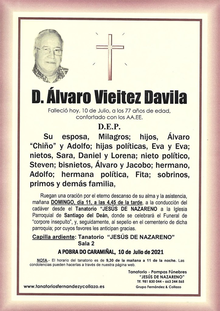 Foto principal D. ALVARO VIEITEZ DAVILA
