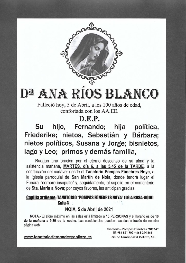 Foto principal Dª ANA RÍOS BLANCO