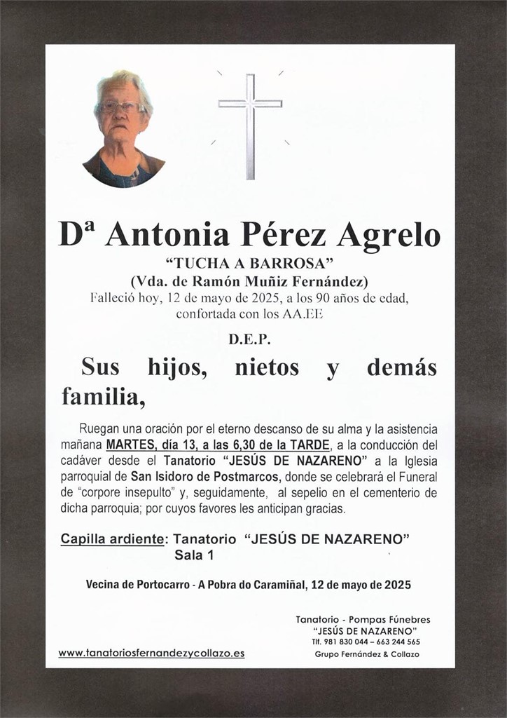 Dª Antonia Pérez Agrelo