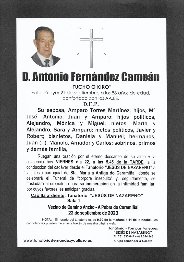 D. Antonio Fernández Cameán