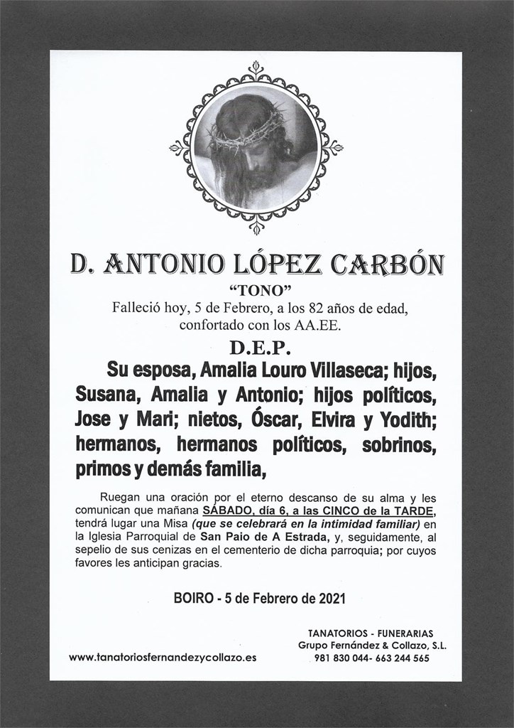 Foto principal D. ANTONIO LÓPEZ CARBÓN 