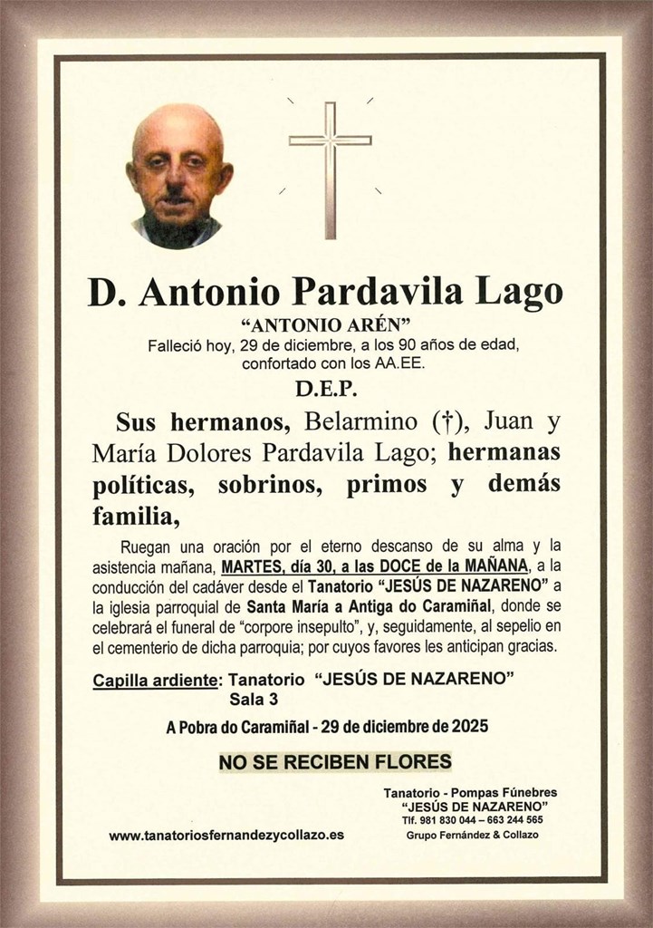 D. ANTONIO PARDAVILA LAGO