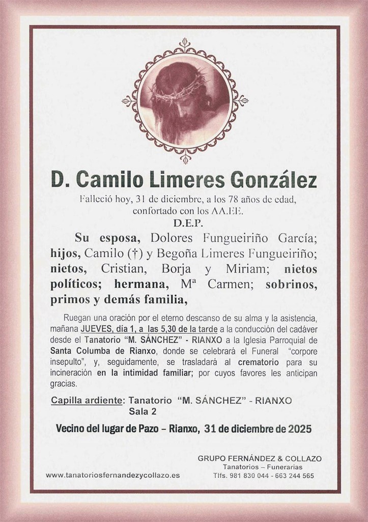 D. CAMILO  LIMERES GONZÁLEZ