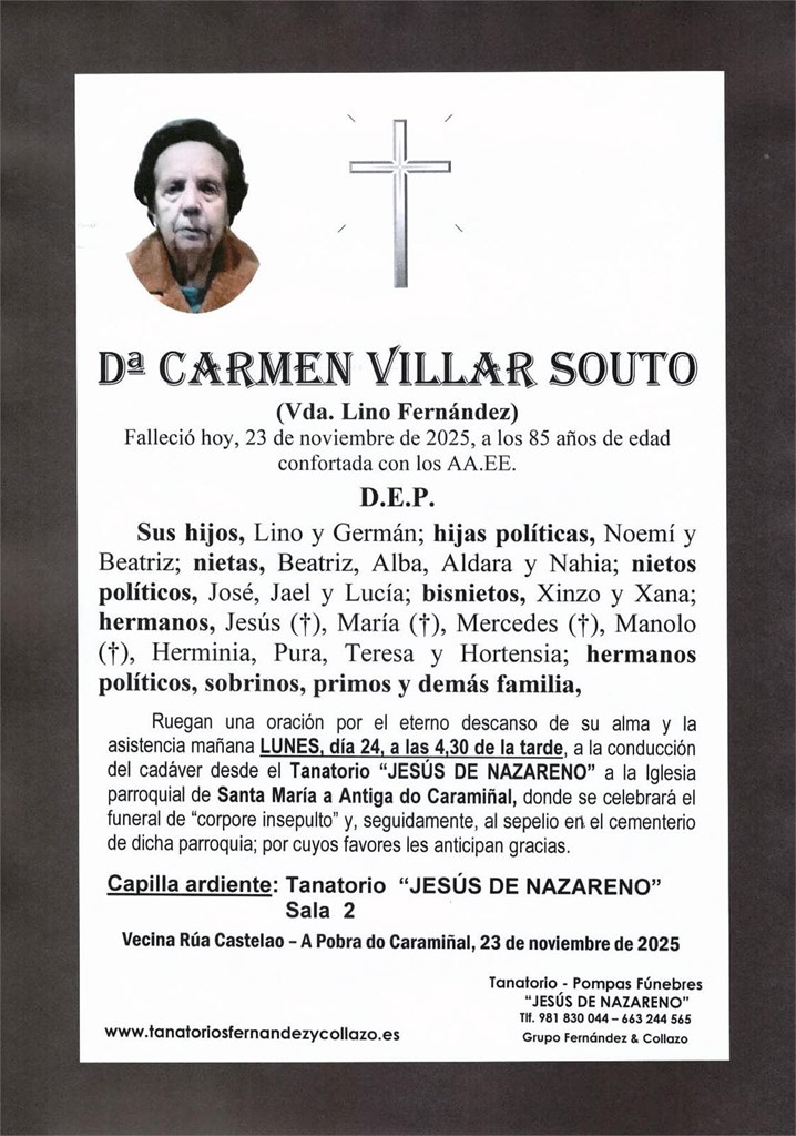 Dª Carmen Villar Souto