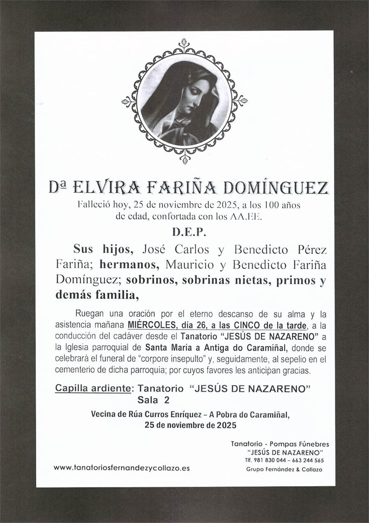 Dª Elvira Fariña Domínguez