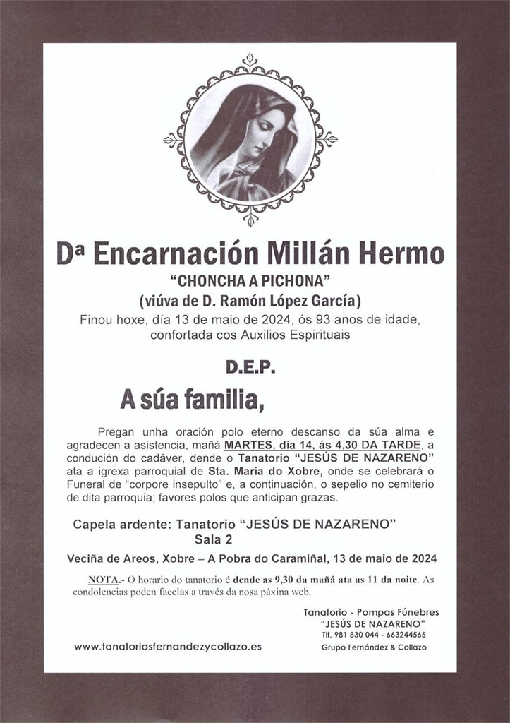 Foto principal Dª Encarnación Millán Hermo