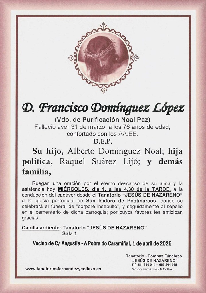 D. FRANCISCO DOMÍNGUEZ LÓPEZ