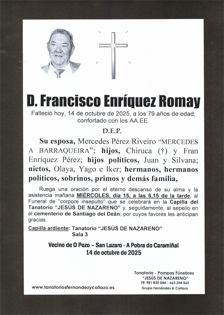 D. Francisco Enríquez Romay
