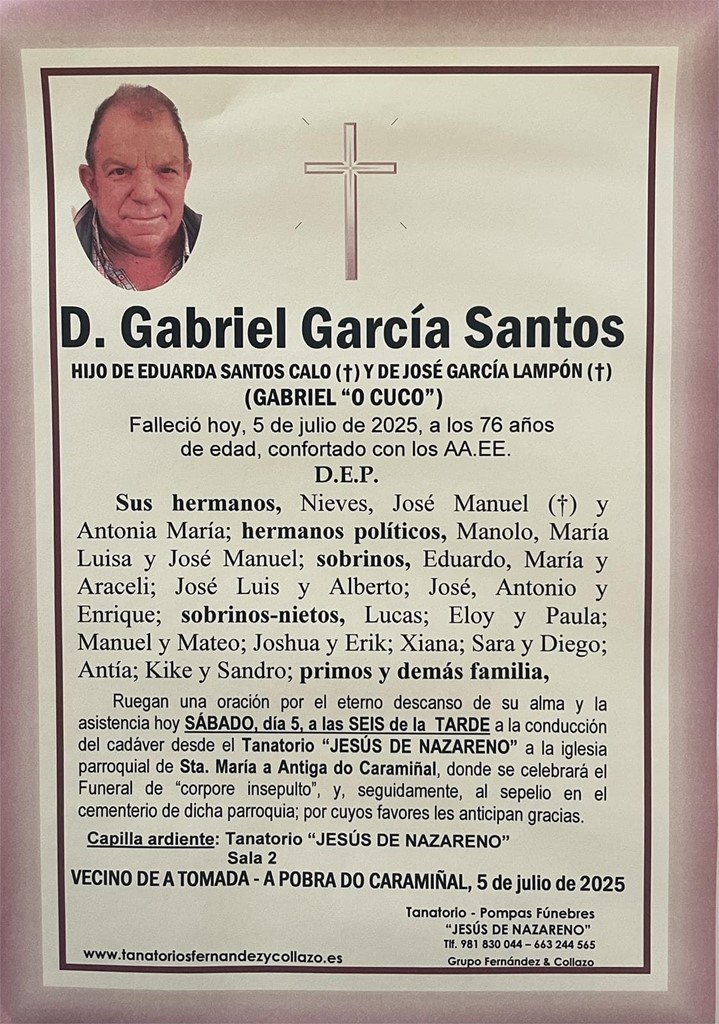 D. Gabriel García Santos