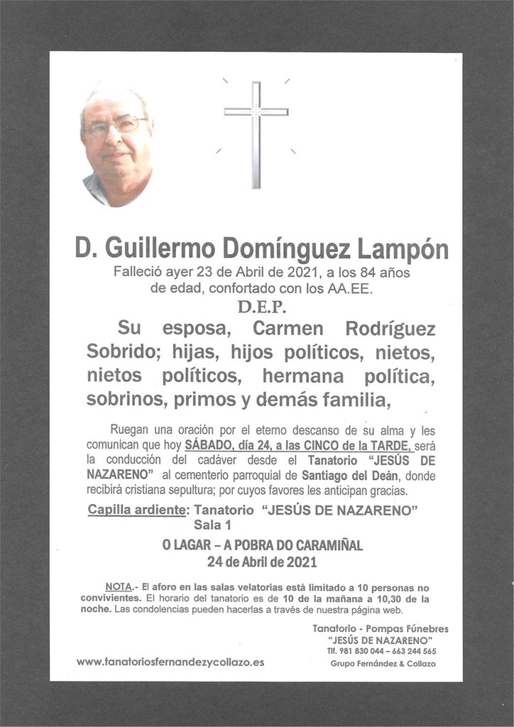 Foto principal D. GUILLERMO DOMÍNGUEZ LAMPÓN