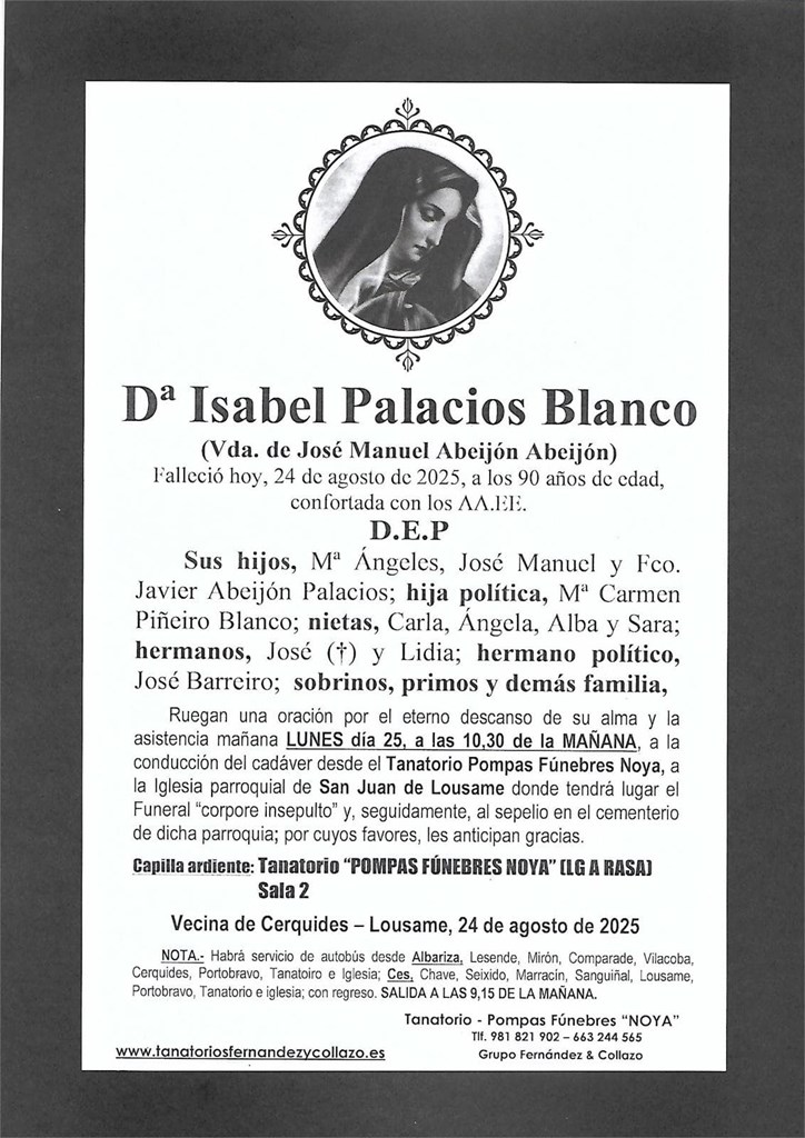 Dª Isabel Palacios Blanco