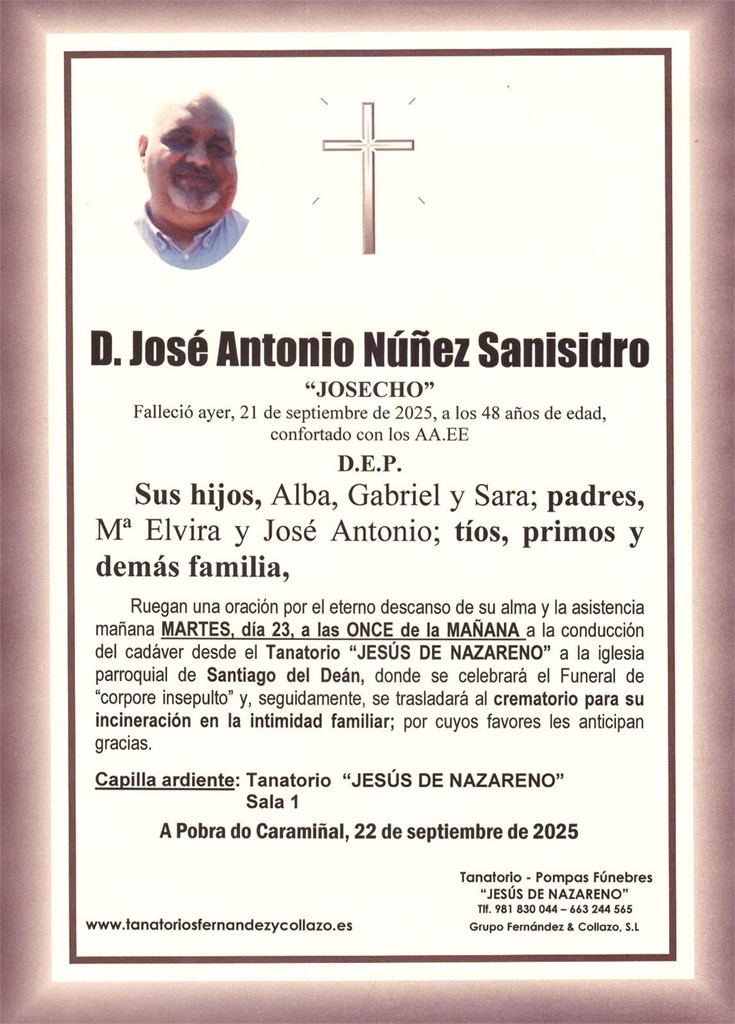 Foto principal D. José Antonio Núñez Sanisidro 