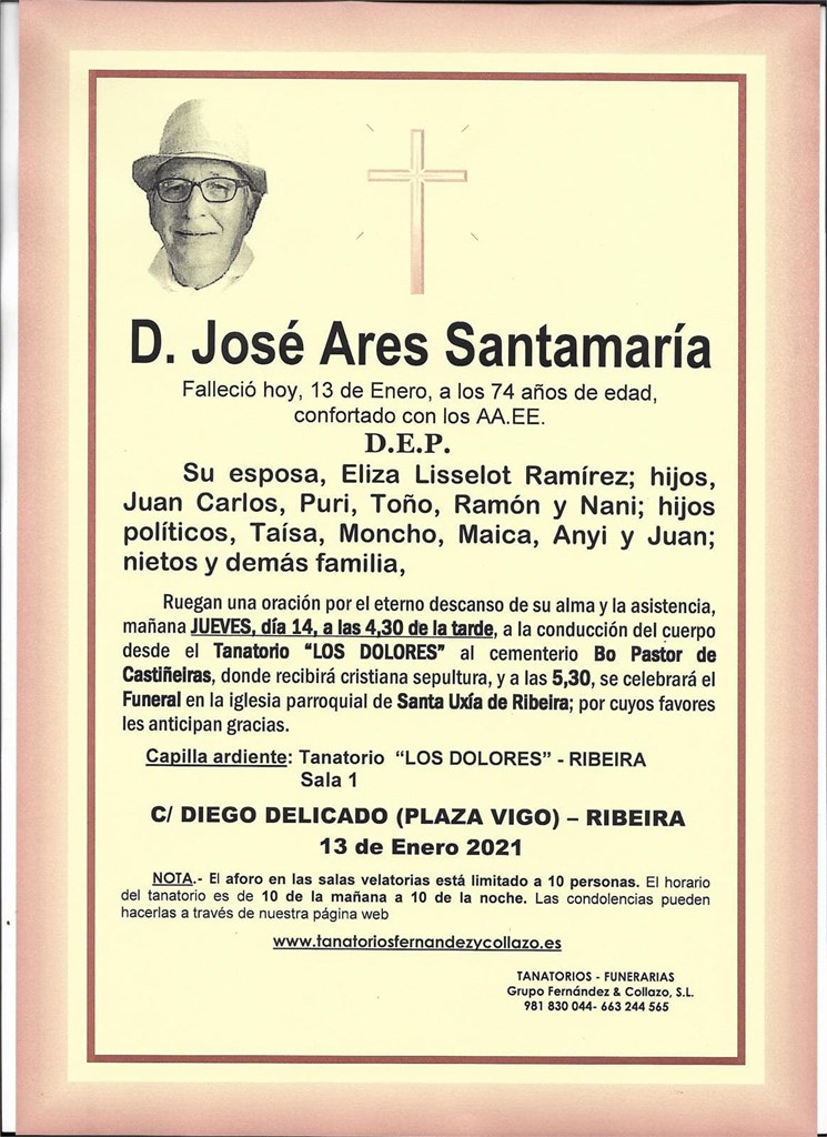 Foto principal D. JOSÉ ARES SANTAMARÍA