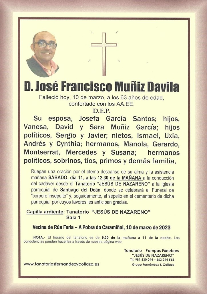 D. José Francisco Muñiz Davila