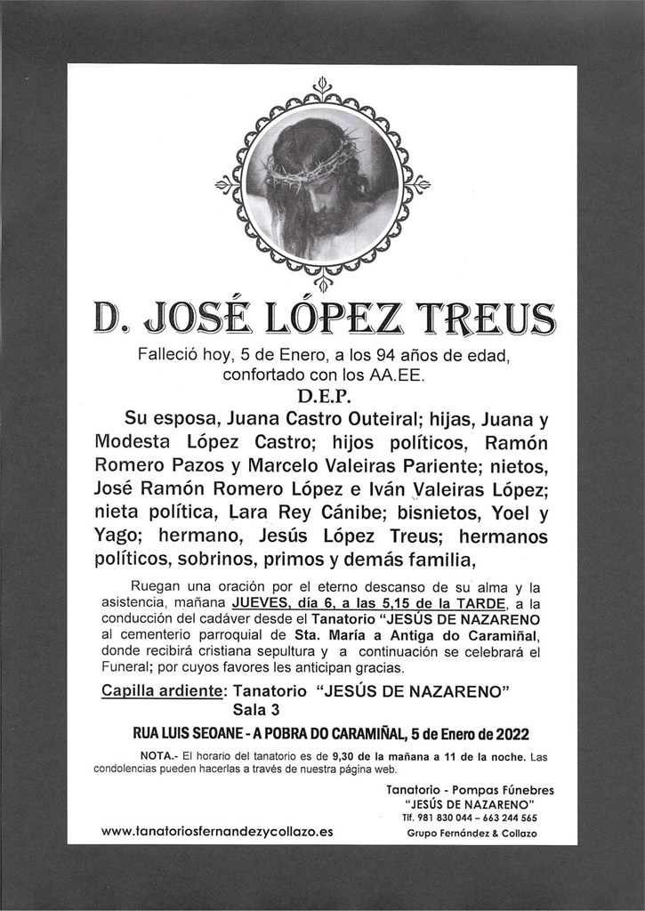 Foto principal D. JOSÉ LÓPEZ TREUS
