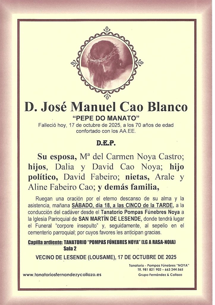 D. José Manuel Cao Blanco