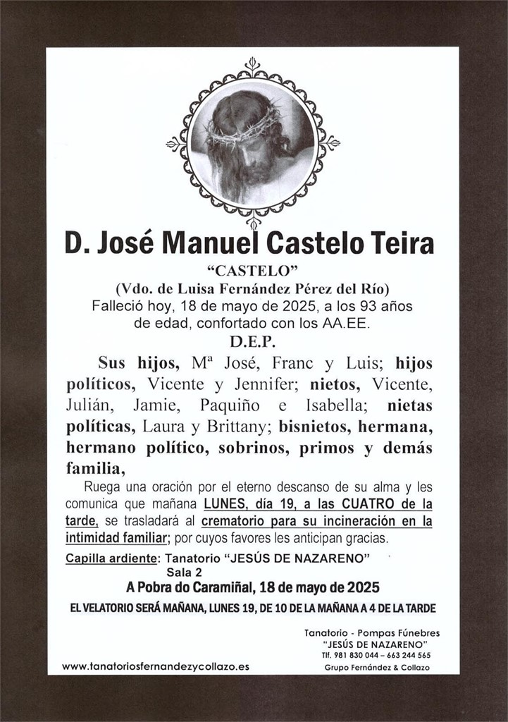 D. José Manuel Castelo Teira