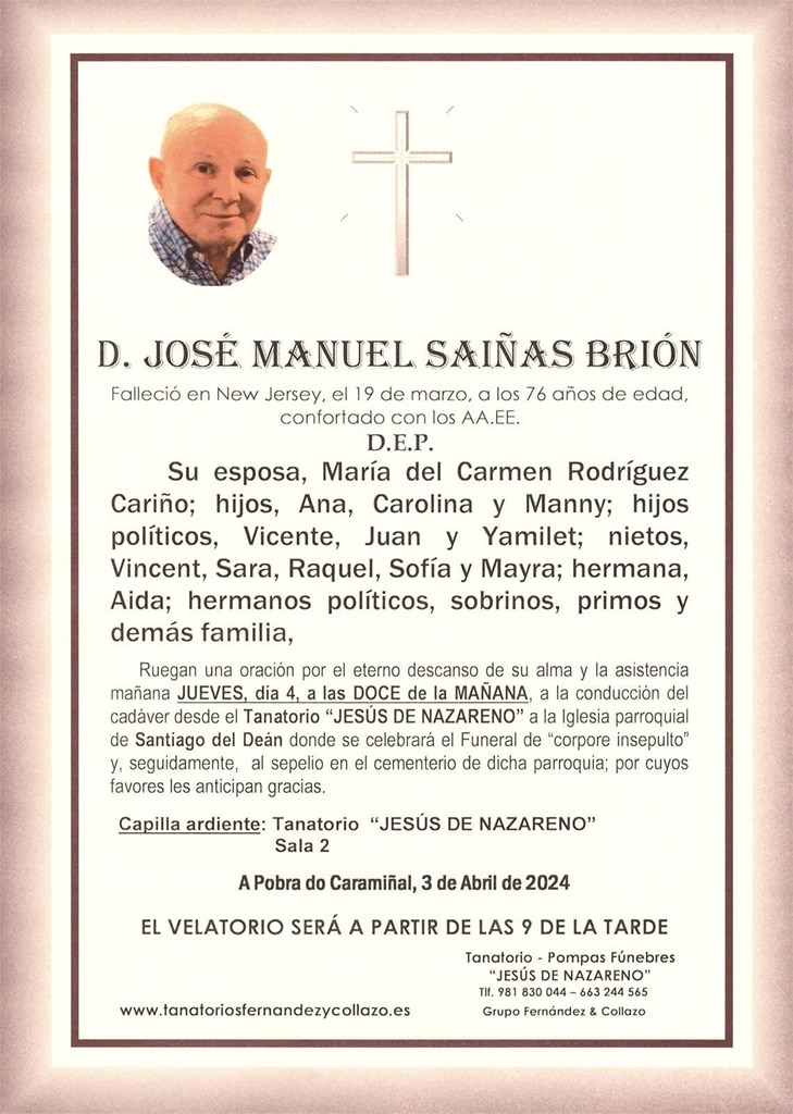 D. José Manuel Saiñas Brión