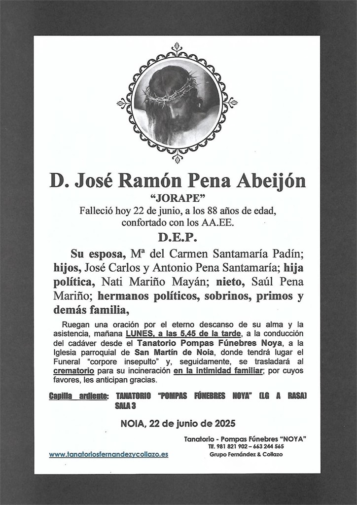 Foto principal D. José Ramón Pena Abeijón