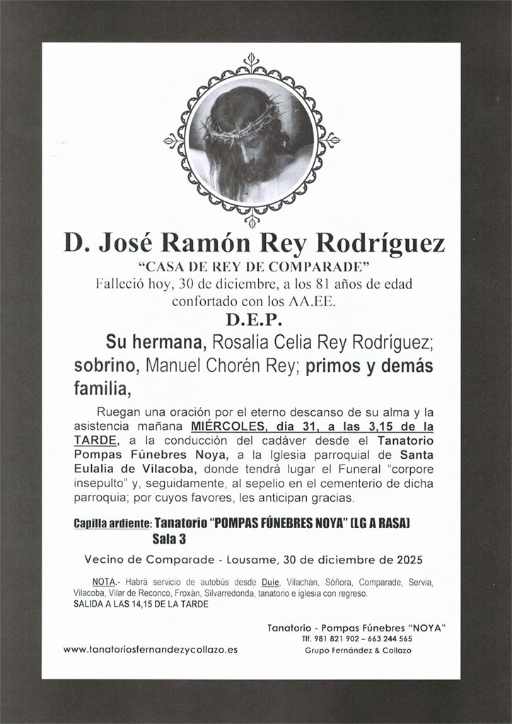 D. José Ramón Rey Rodríguez