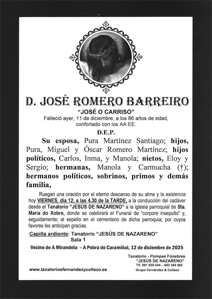 D. José Romero Barreiro