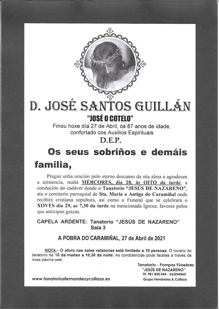Foto principal D. JOSÉ SANTOS GUILLÁN