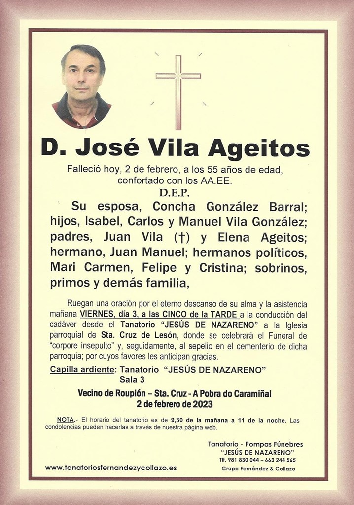 D. José Vila Ageitos