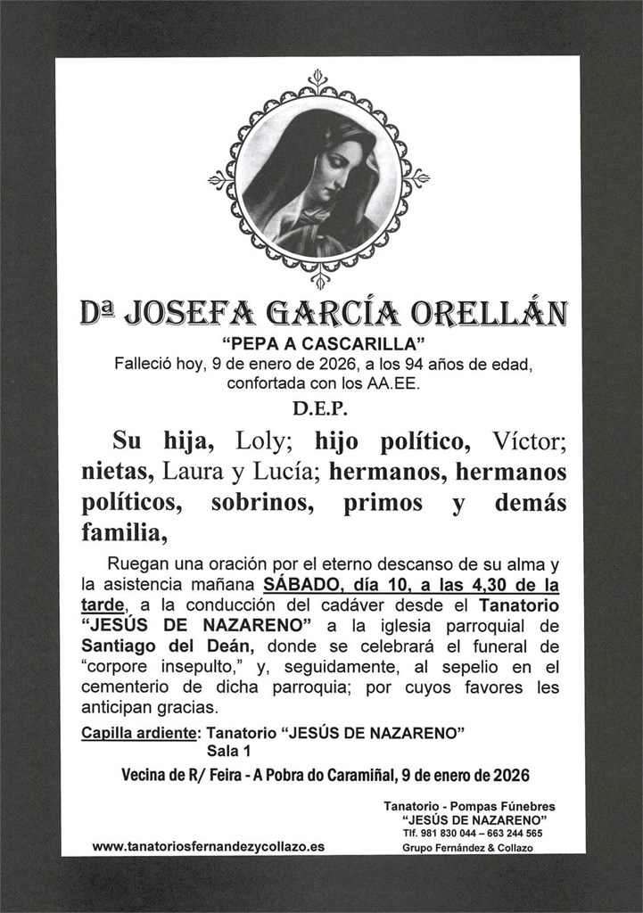 Dª JOSEFA GARCÍA ORELLÁN