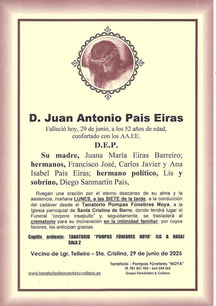 D. Juan Antonio Pais Eiras