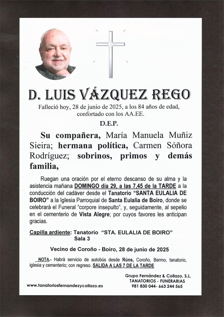 D. Luis Vázquez Rego