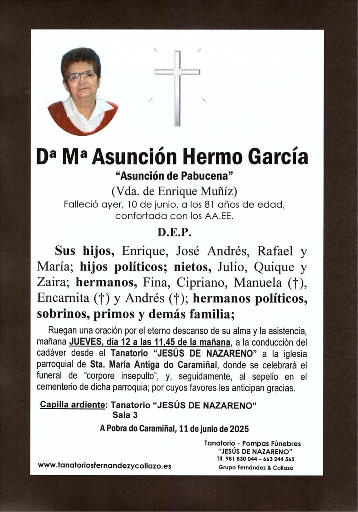 Dª Mª Asunción Hermo García