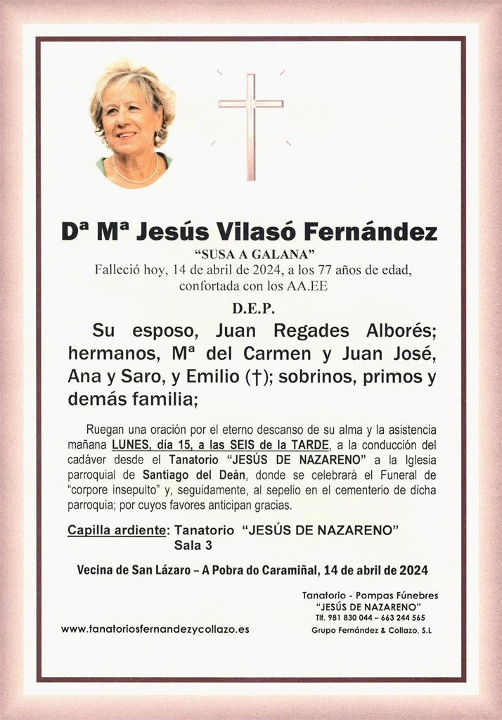 Dª Mª Jesús Vilasó Fernández