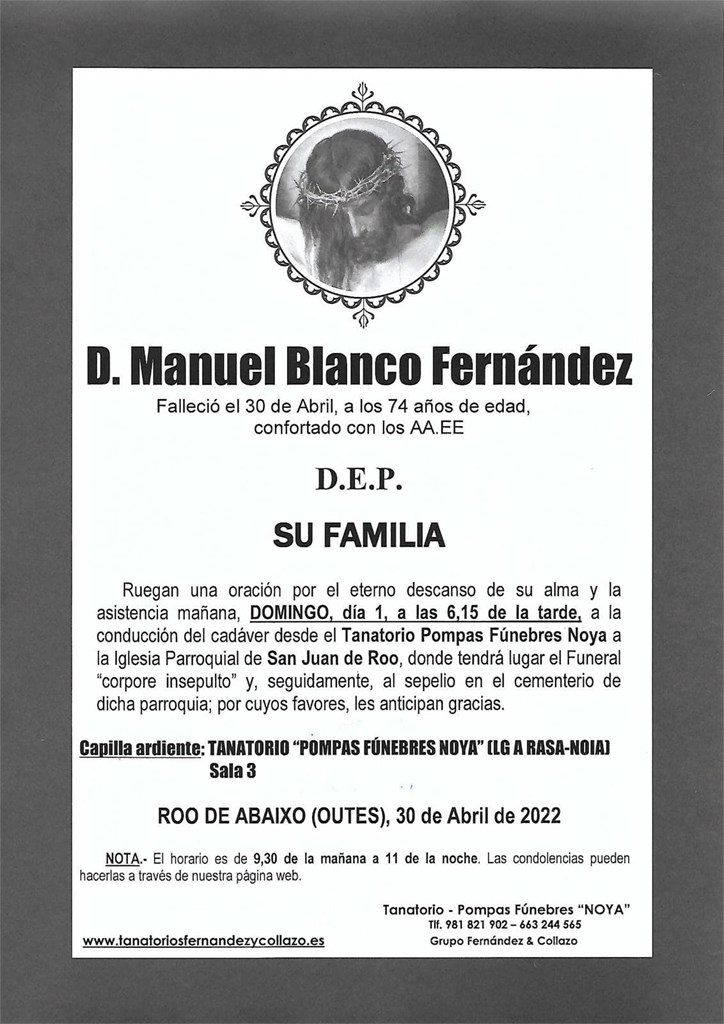 D. MANUEL BLANCO FERNÁNDEZ 
