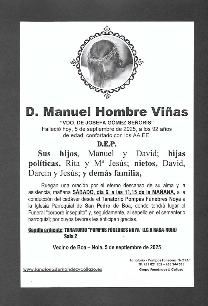D. Manuel Hombre Viñas 