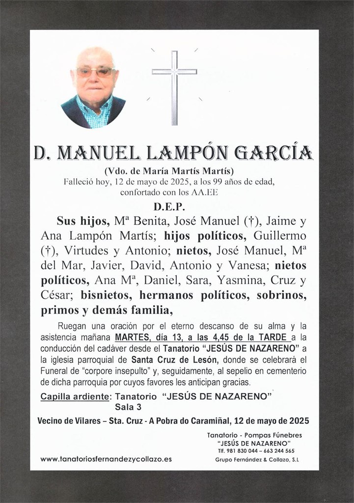 D. Manuel Lampón García 