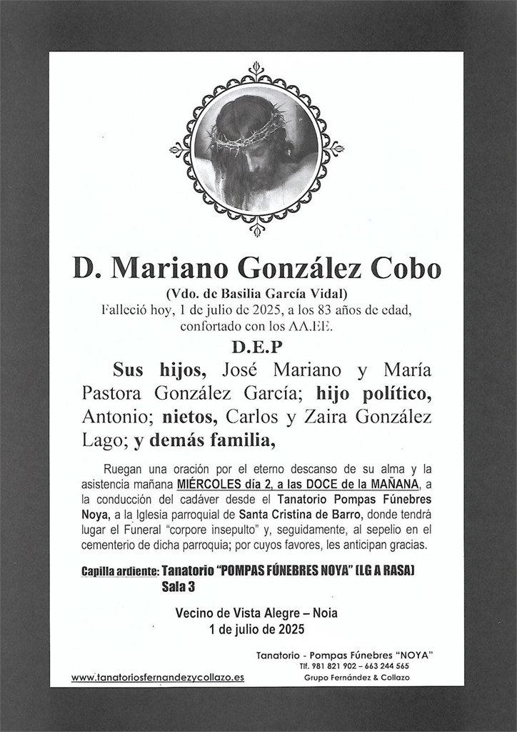 D. Mariano González Cobo