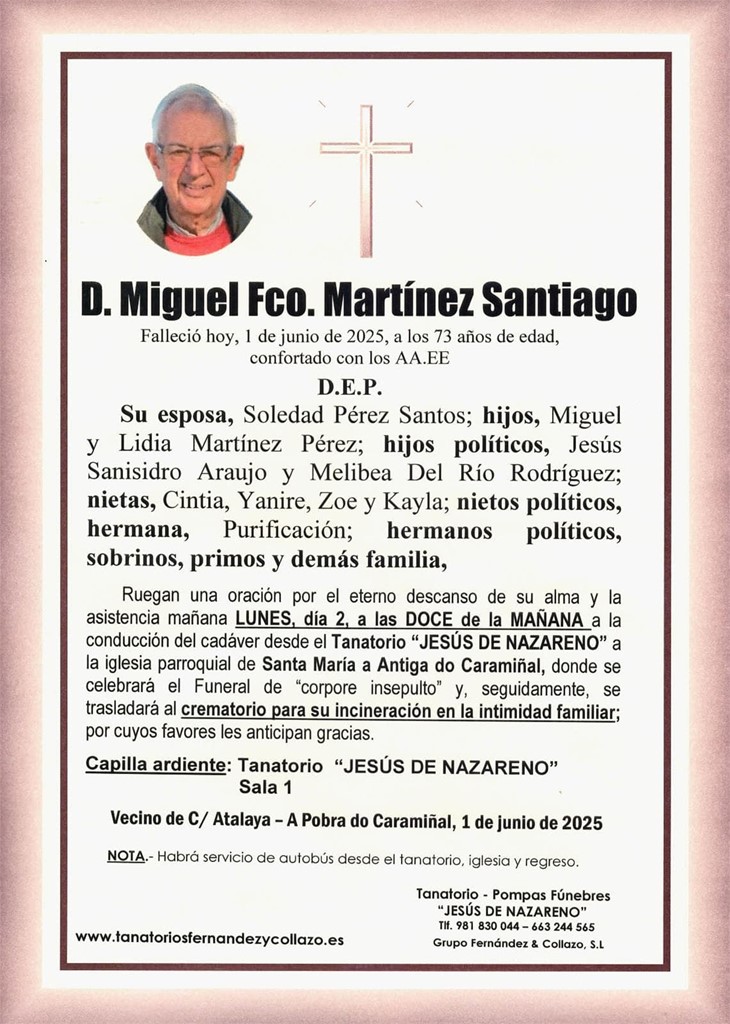 Foto principal D. Miguel Fco. Martínez Santiago 