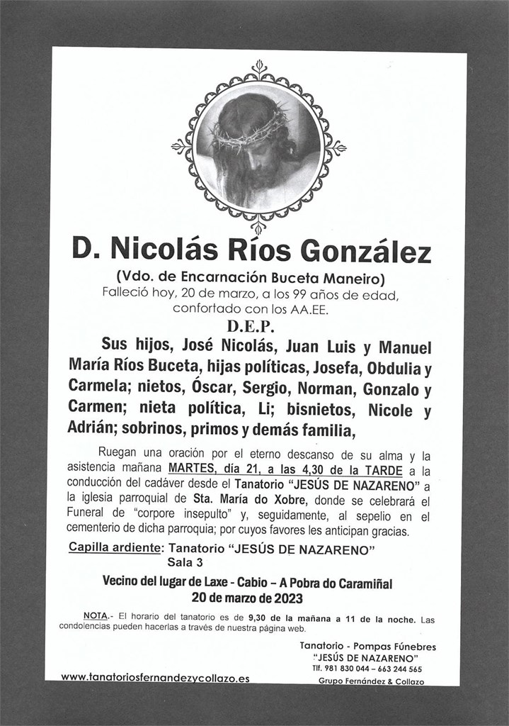 D. Nicolás Ríos González