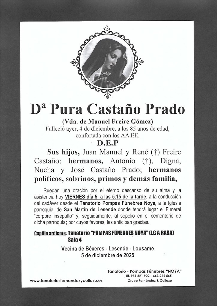 Dª Pura Castaño Prado