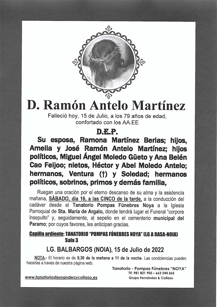 Foto principal D. RAMÓN ANTELO MARTÍNEZ