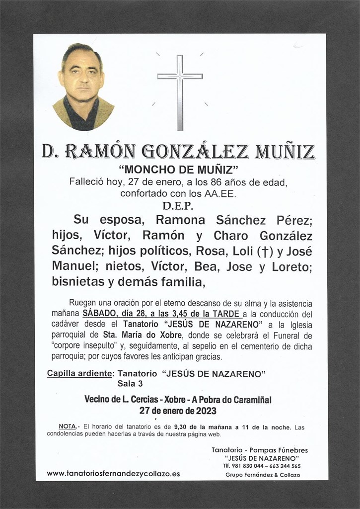 D. Ramón González Muñiz