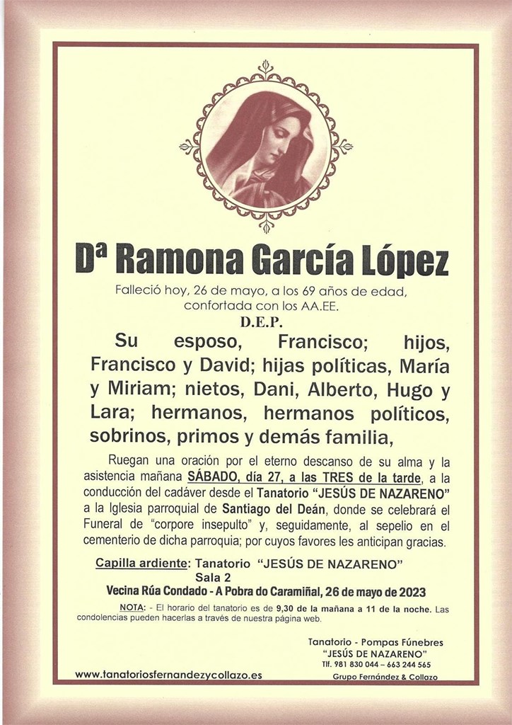 Dª Ramona García López