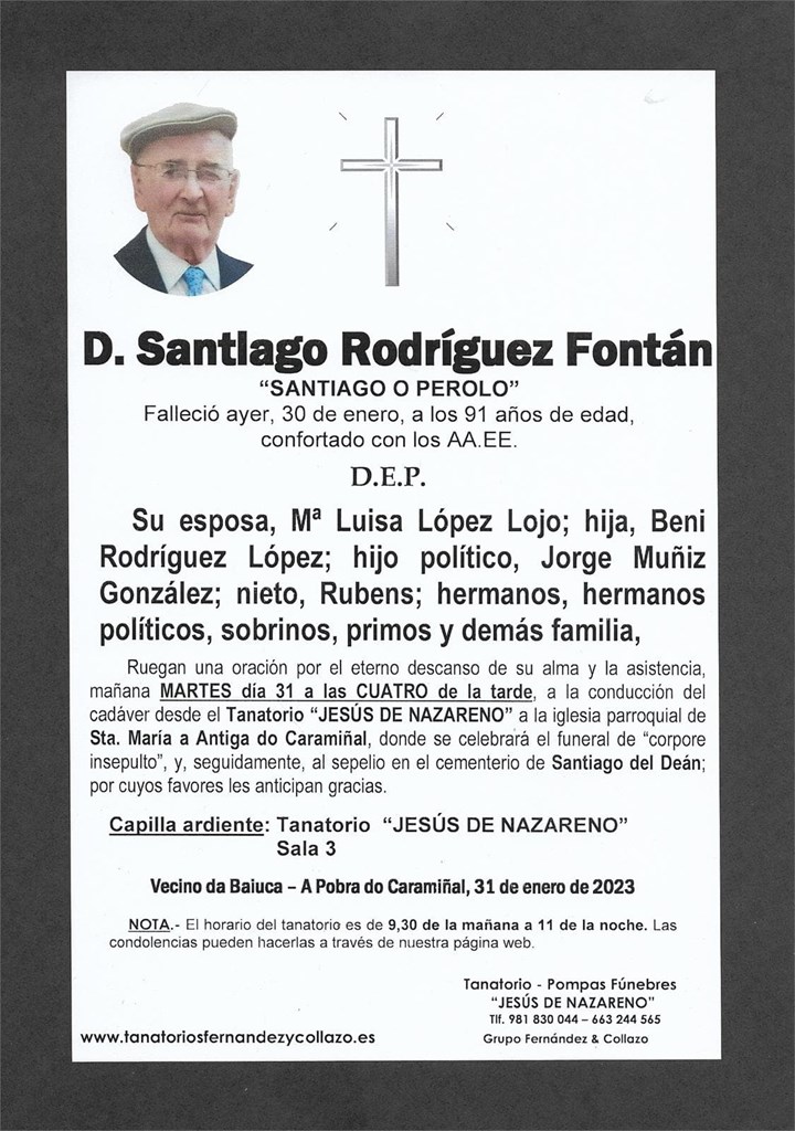 D. Santiago Rodríguez Fontán